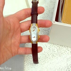 Philip Stein Watch Mini Teslar Model w/Diamonds